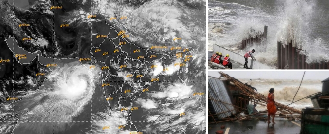 चक्रवात बिपरजॉय लाइव: चक्रवात बिपरजॉय भारत के पश्चिमी तट से टकरा गया है, जिससे भारी बारिश और तेज हवाएं चल रही हैं।